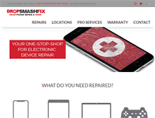 Tablet Screenshot of dropsmashfix.com